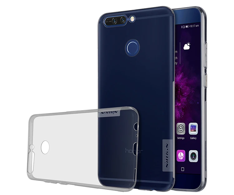 Honor V9 Case Nillkin Super Thin Transparent Clear Crystal TPU Soft phone Cases For Huawei case |