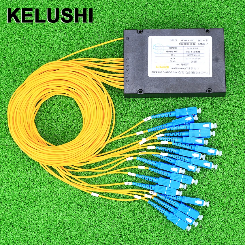Оптический Сплиттер KELUSHI Device1 Points 16 Telecom PLC оптический сплиттер с SC оптическим GPON |