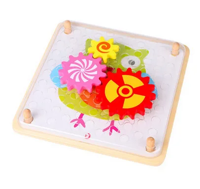 Классический Мир натуральное дерево ручной работы головоломка конфетный цвет