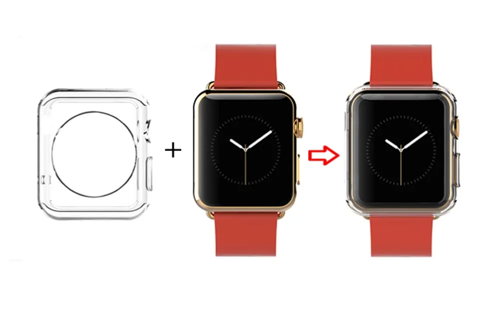 Laforuta силиконовый чехол для Apple Watch чехол 42 мм 38 мм прозрачный ТПУ мягкий силиконовый защитный чехол для iWatch Series3/2