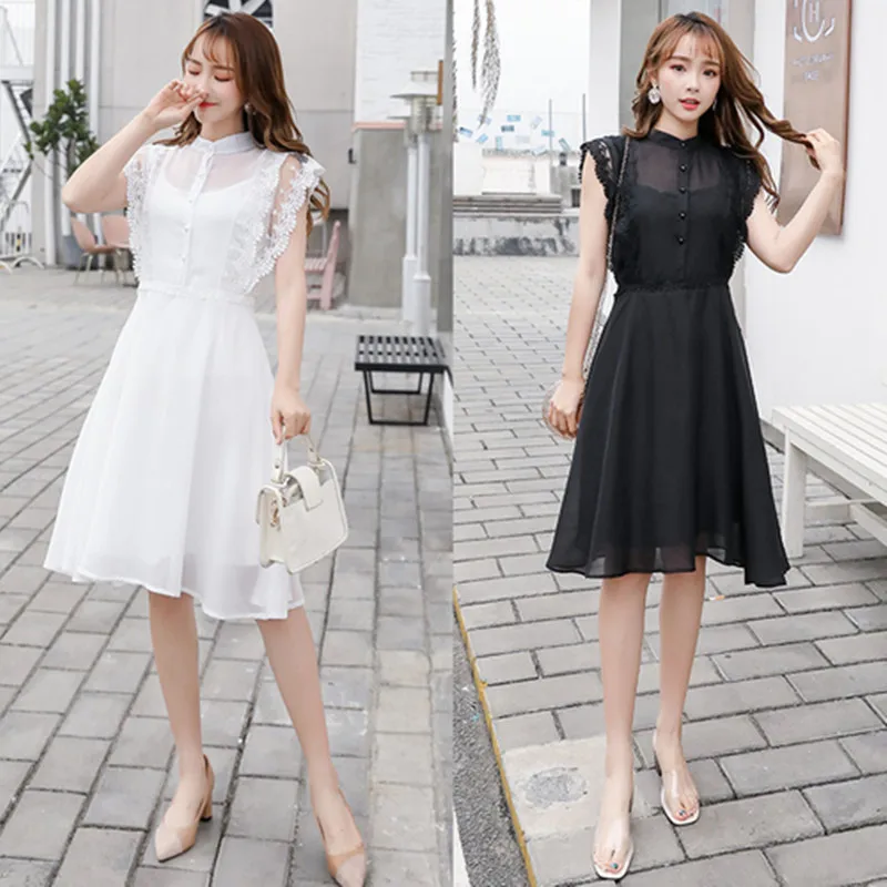 Женское шифоновое платье MSSNNG элегантное вечернее в литературном японском стиле