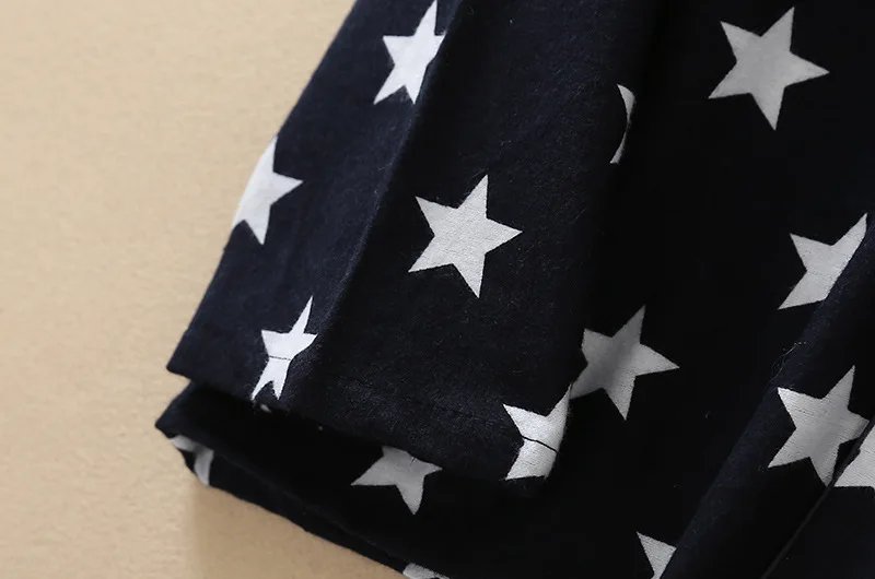 DEEPTOWN мужской пижамный комплект 100% хлопок принт со звездами пижамы для мужчин