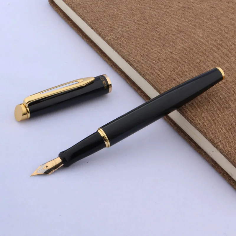 1 шт. красивый рисунок золотого цвета с зажимом для студентов|fountain pen|pen fountain penfountain