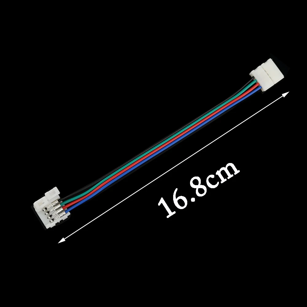 10 шт./лот два разъема RGB переходник для провода мм 4 контакта SMD 5050 rgb цвет не