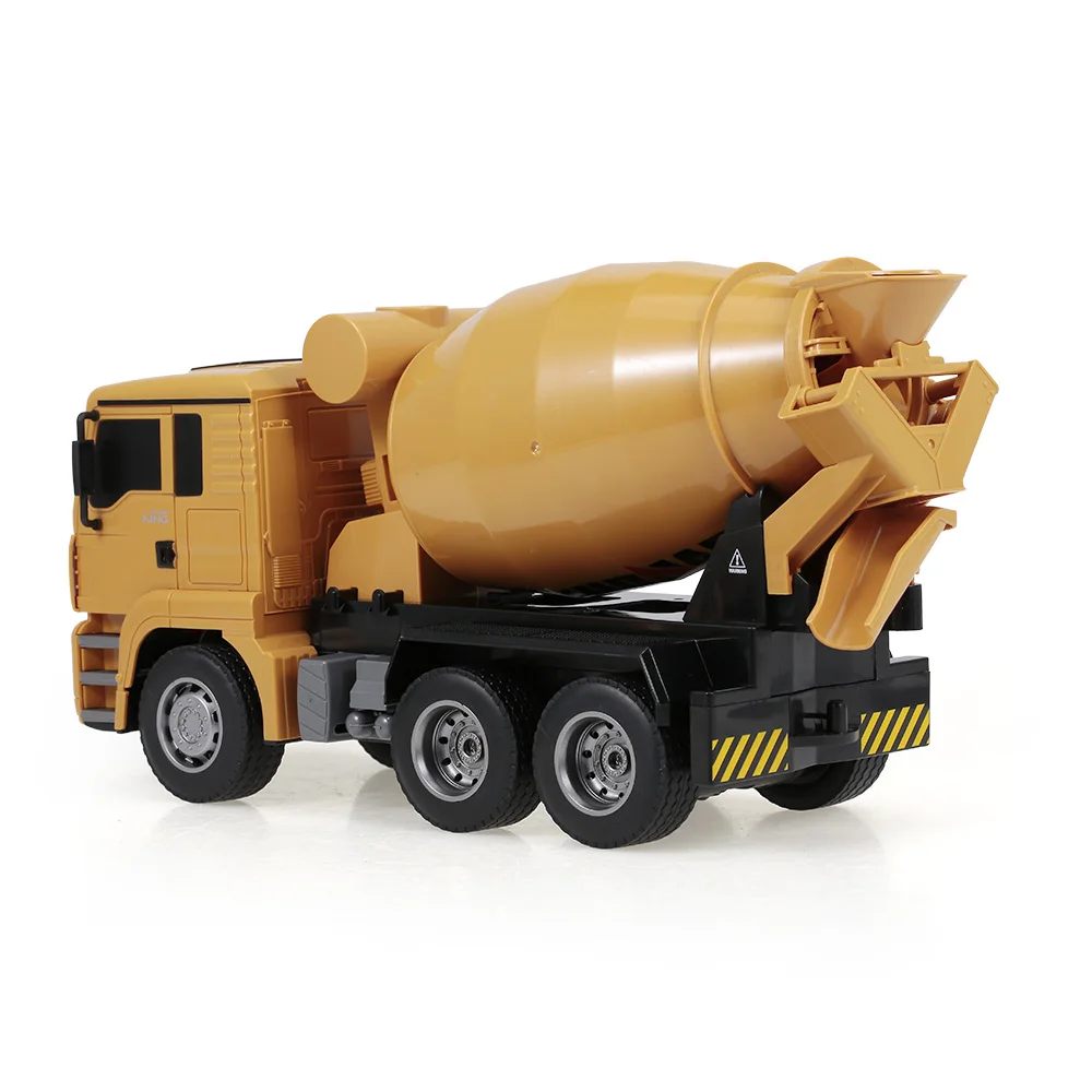 Бетономешалка HUINA 1333 1:18 2 4G инженерный грузовик легкая строительная машина