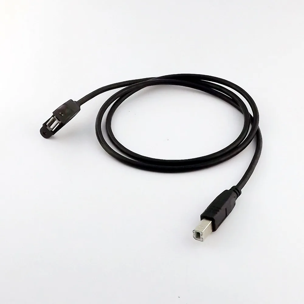 5 шт. Панельное крепление USB 2 0 A Мама к B папа соединительный кабель для принтера