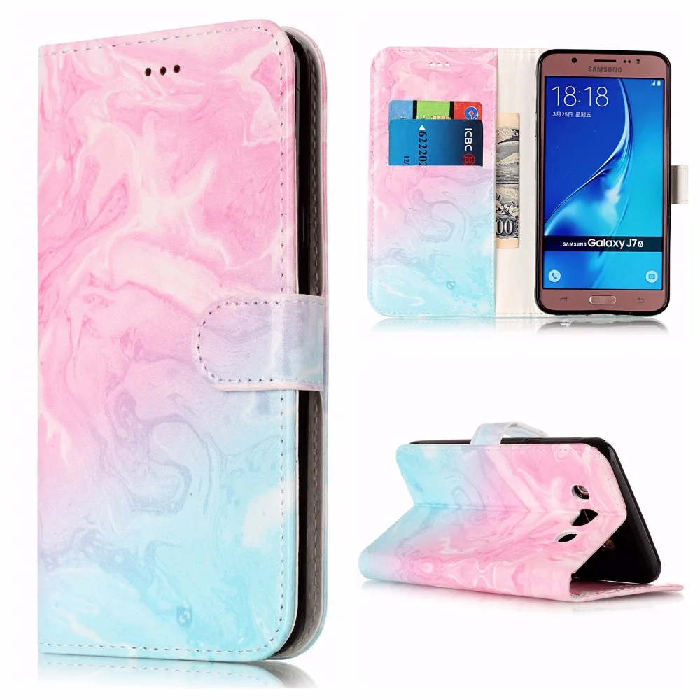 COATUNCLE Флип кожаный чехол для samsung Galaxy J5 J530 чехол для samsung J5 чехол-кошелек мраморный чехол для телефона
