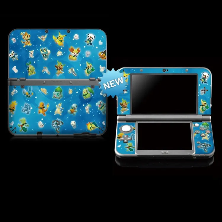 Защитная виниловая наклейка для наклейки Покемон стикер s нового 3DS LL/ NEW XL синий |