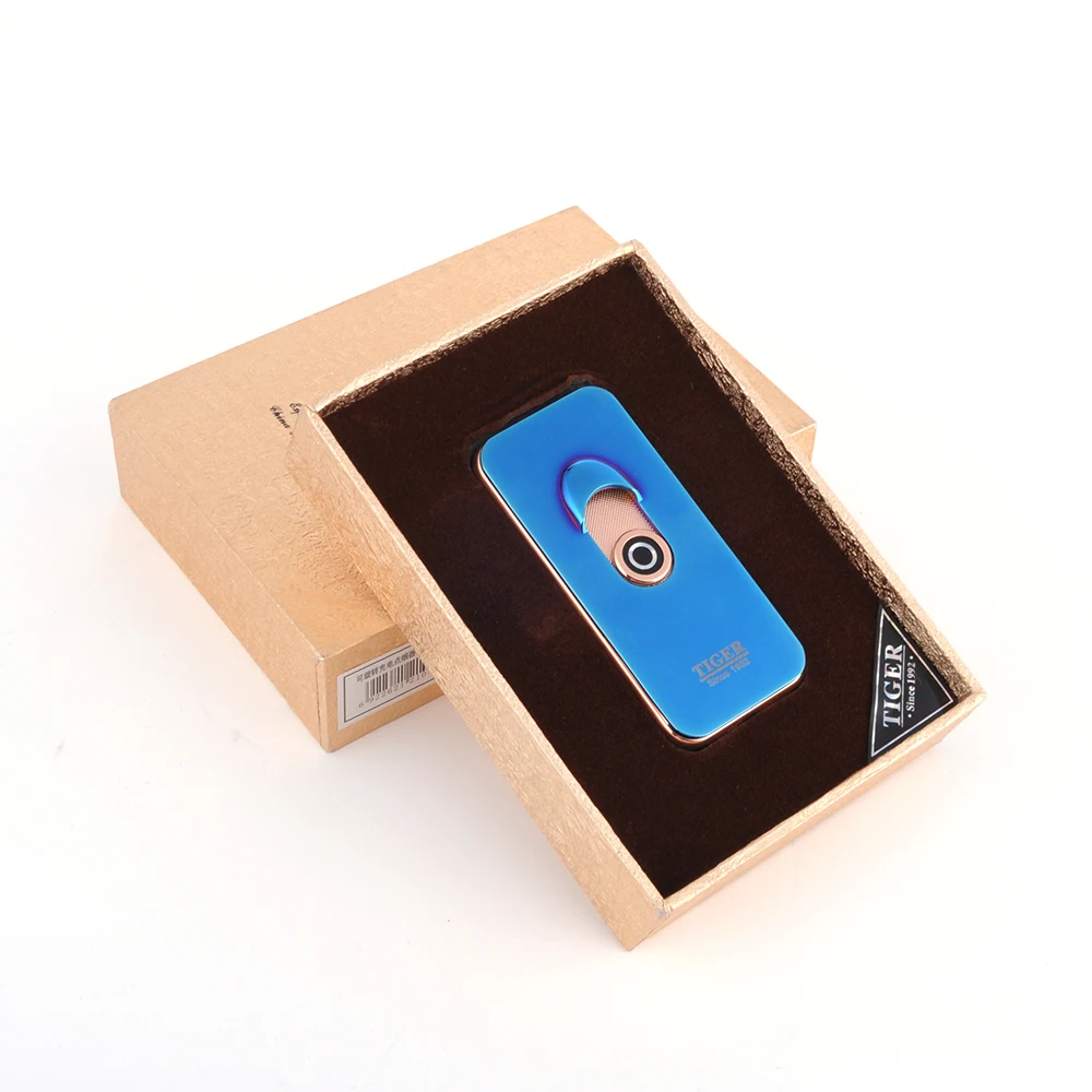 GERUI Спиннер металлический беспламенный ветрозащитная Зажигалка USB Электронная перезаряжаемая плазменная зажигалка для курения 928