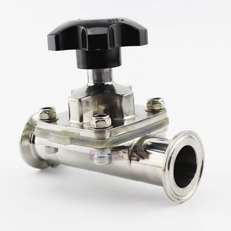 1 1/2 &quotтруба OD 38 мм санитарная нержавеющая сталь 316L Tri Clamp 5&quot 50 5 мембранный клапан