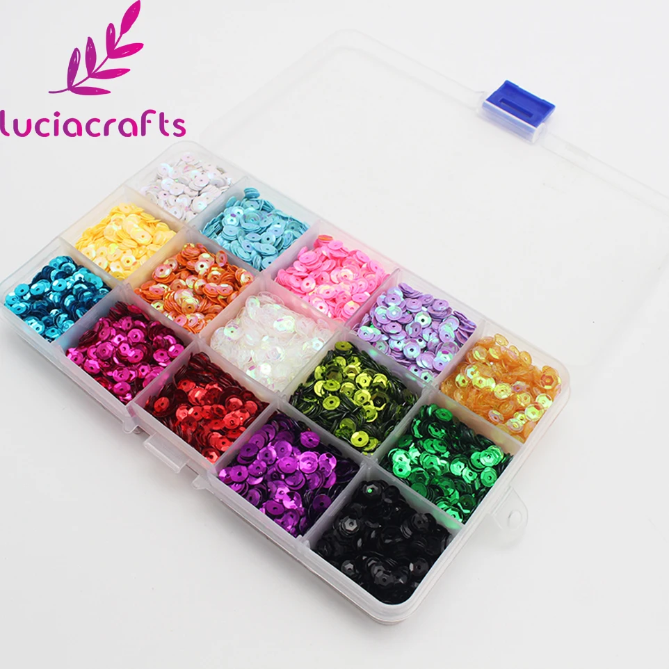 Lucia crafts 5 мм в диаметре, различные Цвет кукурузных хлопьев Радужная чашка с блестками, на плоской подошве, с блестками для Костюмы платье Accssory для использования в домашних условиях 1 кор./лот D1006