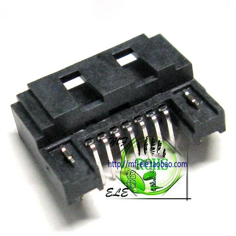 Штепсельная Вилка SATA 7P полупосылка ем интерфейса с установкой на ножках sunroof SMT