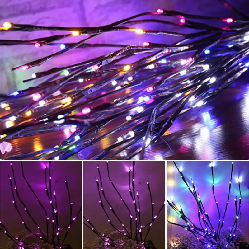 Рождественский Home Decor Light вечерние свадебные цветочные отрасль Willow|Кулоны и