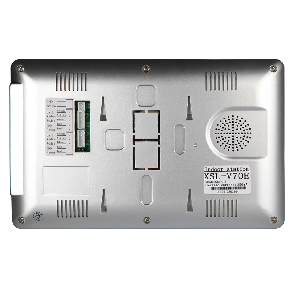 

TFT LCD 7 inch Screen Display Video Intercom Indoor Monitor Black White 2 Colors Options Support 100 Meters Remote Unlock D0067