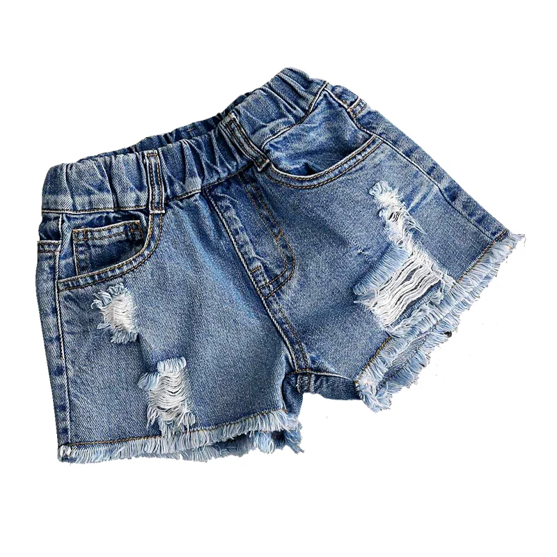 

Girls Shorts Kids Baby Denim Pants Children Holes Jeans Summer Girls Fashion Hot Pants Wear Kids Casual Clothes