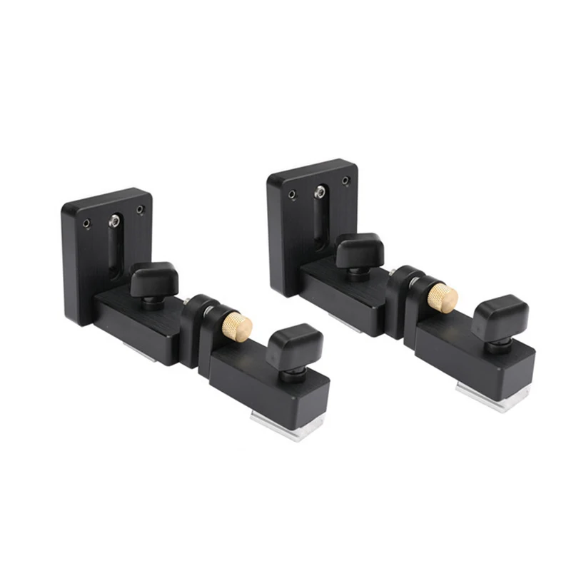 Set of Connectors 450/600/800mm Aluminium Profile Fence 70mm Height with T-tracks and Sliding Brackets For Woodworking workbench DIY modification - Цвет: Set of Connectors