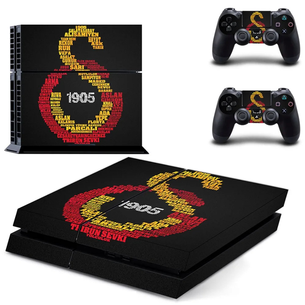Galatasaray 1905 футбольная команда наклейка для PS4 Наклейка Виниловая наклейка для sony Playstation 4 консоли и 2 контроллера наклейка для PS4 стикер