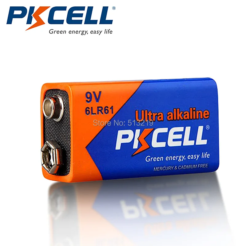 Электронный термометр PKCELL 6LR61 E22 12 шт. 9 В MN1604 522 с супер щелочной батареей