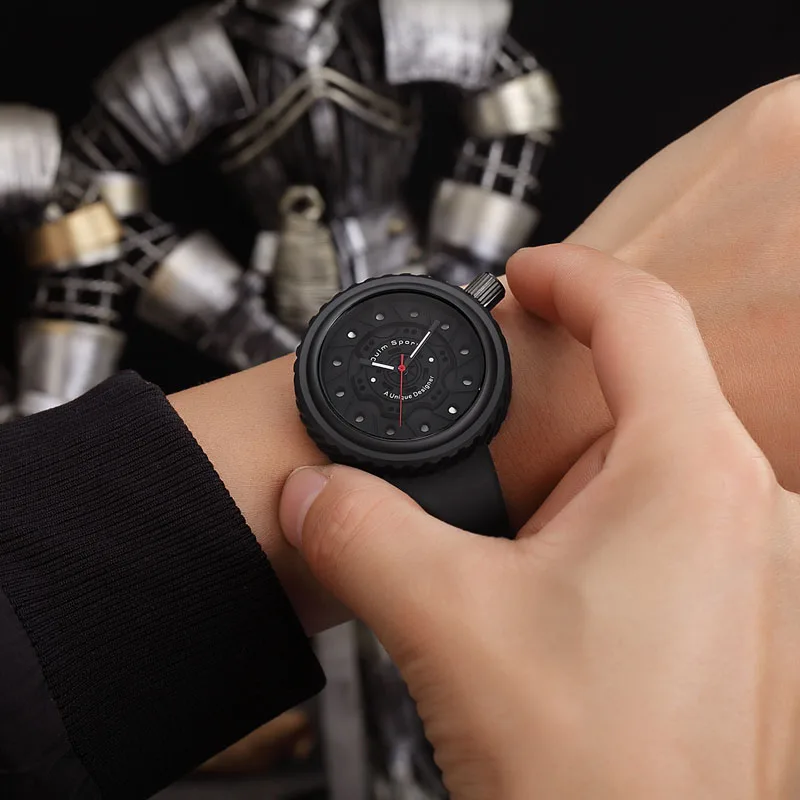 Oulm Мужские Спортивные кварцевые наручные часы с хронографом армейские