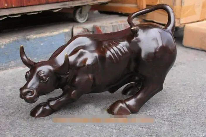 

Большая бронзовая статуя быка OX 11 дюймов