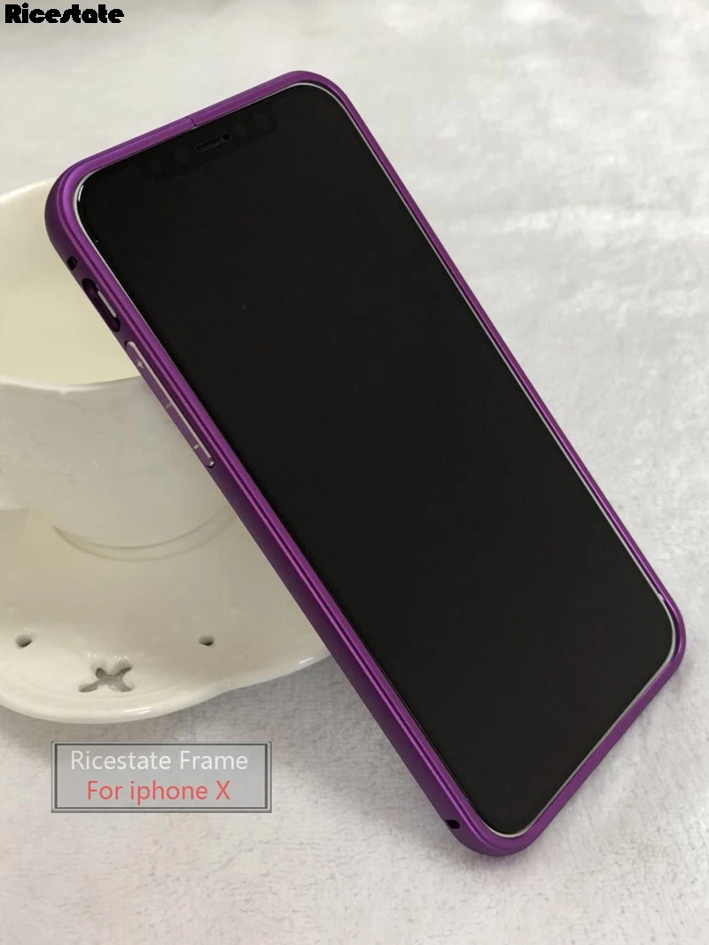 Металлический Ультратонкий чехол рамка s для iphone X XS MAX XR Роскошный Алюминиевый