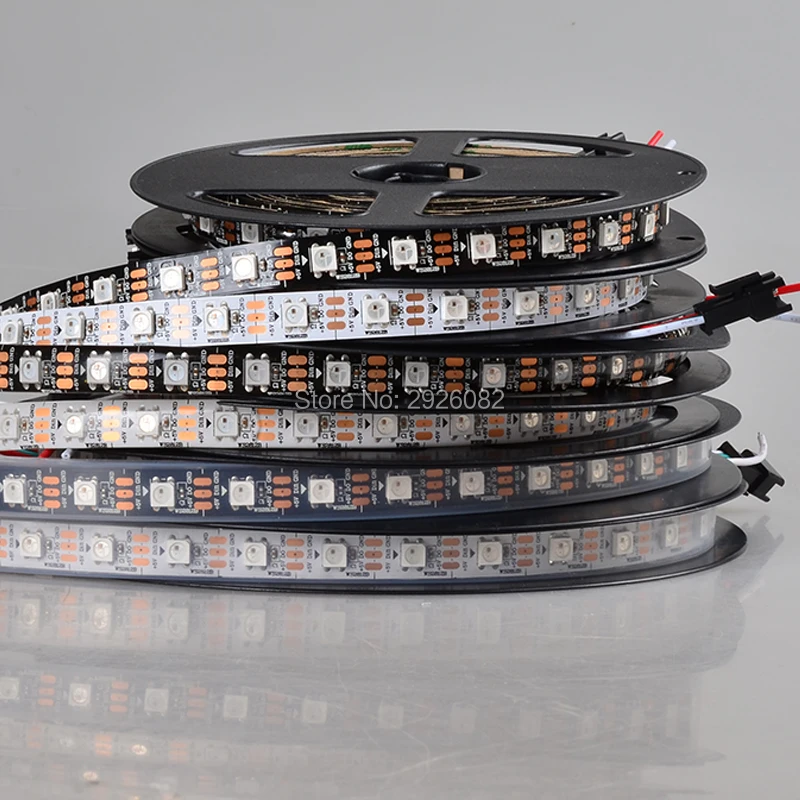 5V 96 Светодиодный s/m SK6812 адресуемых RGB светодиодный полосы 5050 SMD пикселей