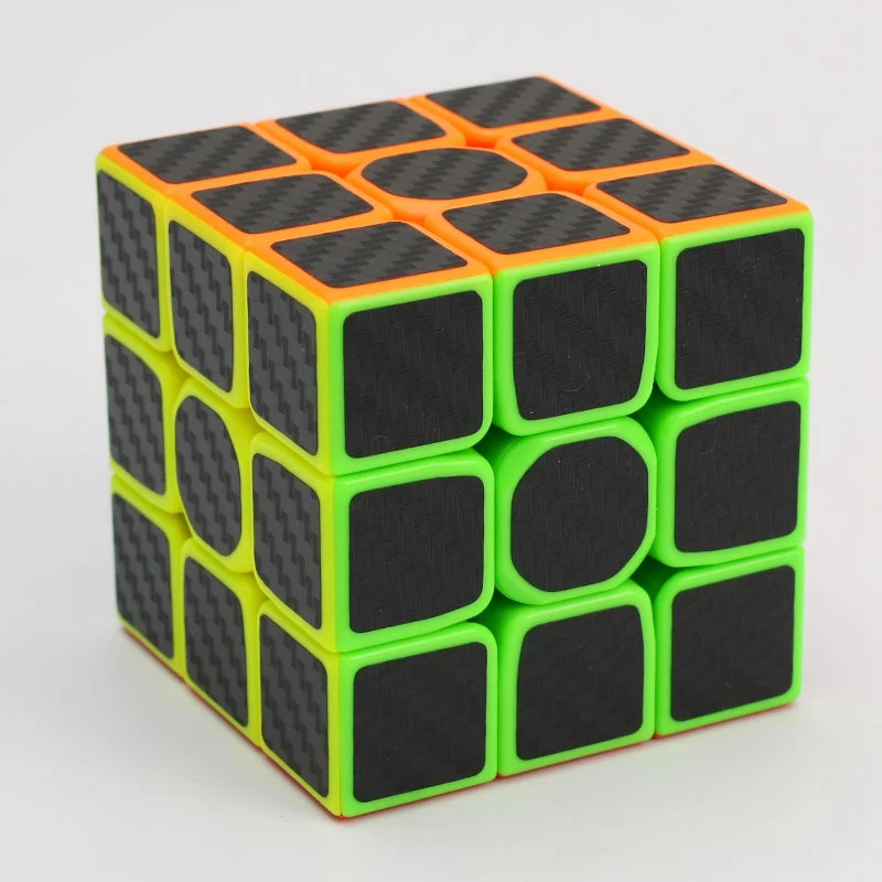 3x3x3 Carbon fiber Нетоксичный Волшебные кубики углеродного волокна наклейки Профессиональный 2x2x2 Пирамидка кубик Megaminx, Magico, Обучающие Развивающие игрушки для детей и взрослых - Цвет: 3x3x3 Carbon fiber