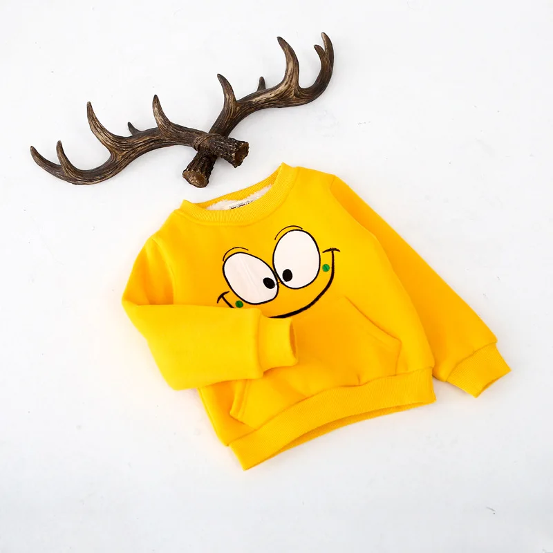 Дети Девочка и свитер для мальчика с бархатом детский кашемировый утолщенной