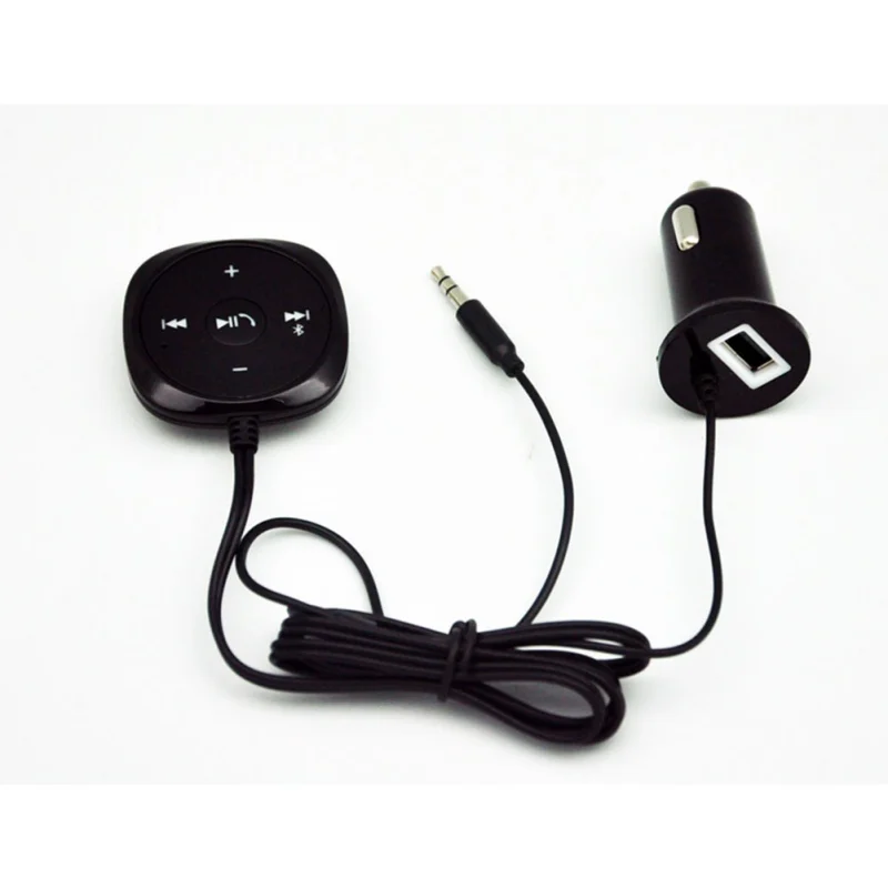 Bluetooth Aux беспроводной автомобильный комплект музыкальный приемник 3,5 мм адаптер громкой связи светодиодный автомобильный дополнительный громкоговоритель с USB Автомобильное зарядное устройство для телефона