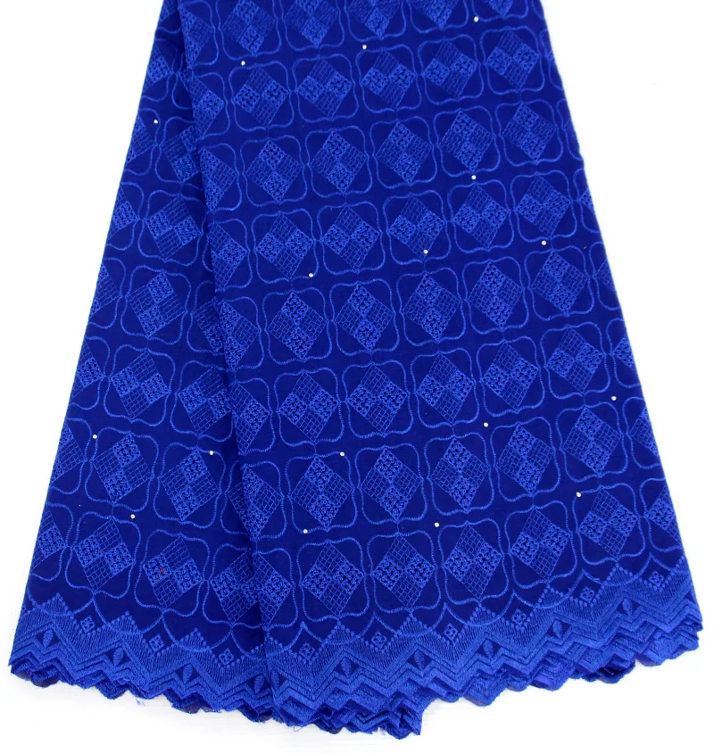 2018 Style African Cotton Swiss Voile Lace Fabric For Party Dress High Class In Switzerland Stones ZDDY | Дом и сад