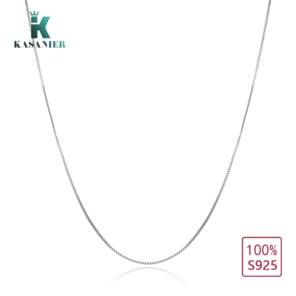 KASANIER 100% 925 sterling silver chain necklaces Hot sell Women necklace ladies free shipping | Украшения и аксессуары