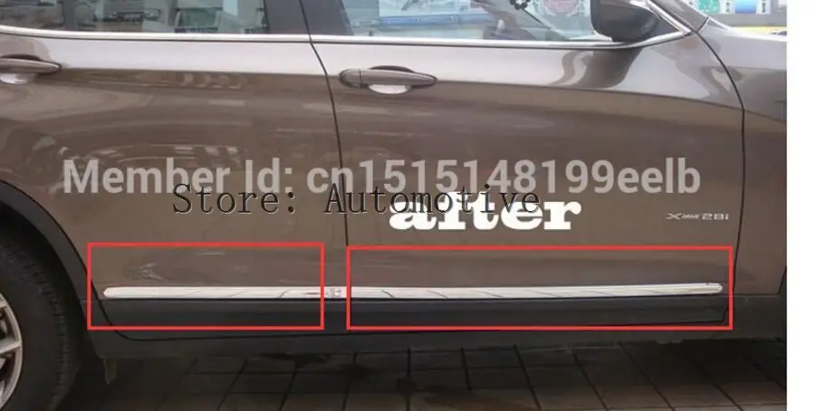 Хромированный корпус Боковая Отделка Накладка для bmw X3 F25 2011 2012 2013 декоративные