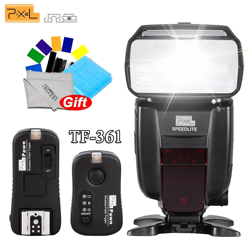 Беспроводная вспышка PIXEL X800C Standard Вспышка Speedlite E TTL/M/Mult + Pixel TF 361 беспроводной