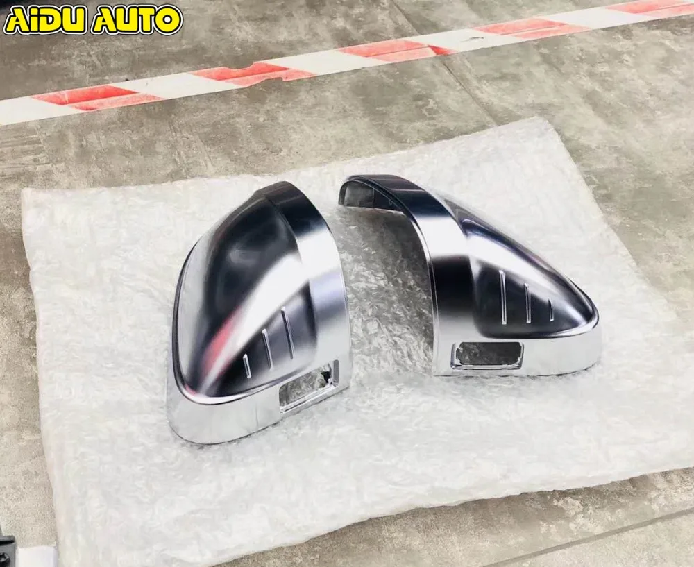 Для Audi A4 B9 A5 8W Матовый хромированный серебристый чехол для зеркала заднего вида