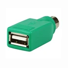 Переходник USB 2,0 A Male to PS2 Female, коннектор для ПК, компьютера, клавиатуры, мыши