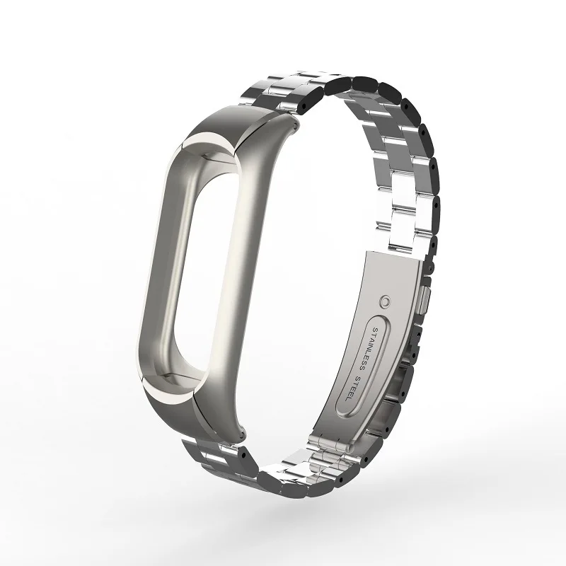 Аксессуары для xiaomi band 4 - Цвет: silver metal 3