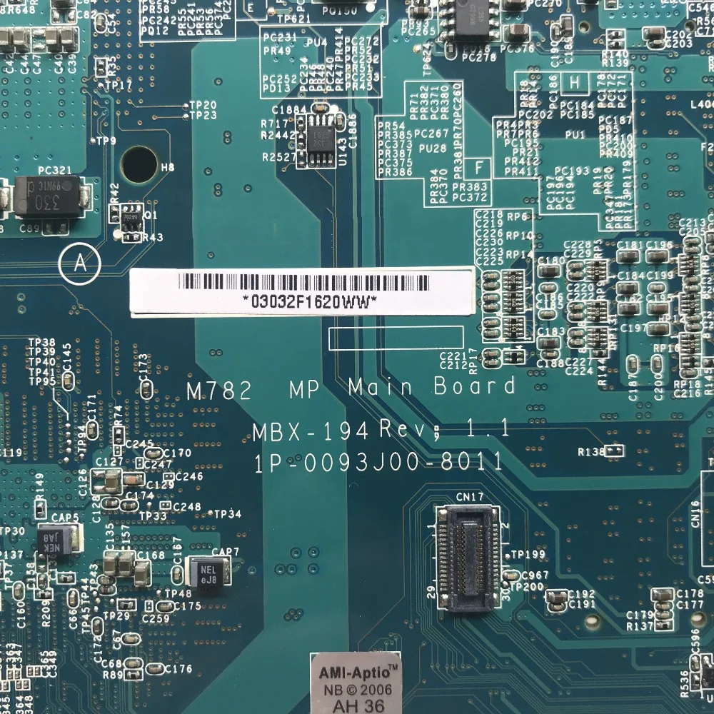 Высококачественная новая материнская плата для ноутбука SONY VAIO VGN-AW A1563298A M782 MBX-194 PM45 DDR2 MB протестированная Быстрая