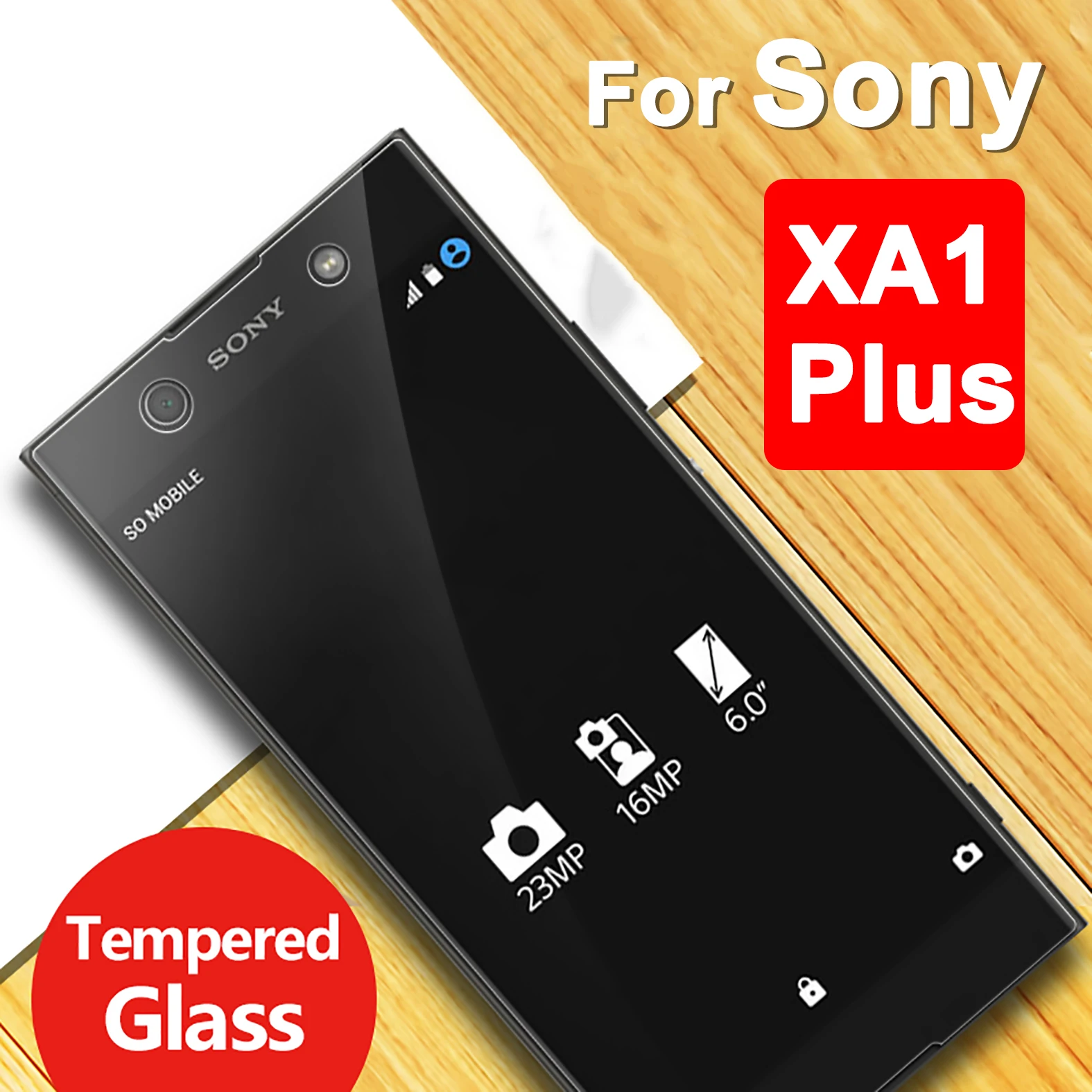 Закаленное стекло для sony xperia xa1 plus на xa 1 Защитная пленка экрана Xperia safety prime
