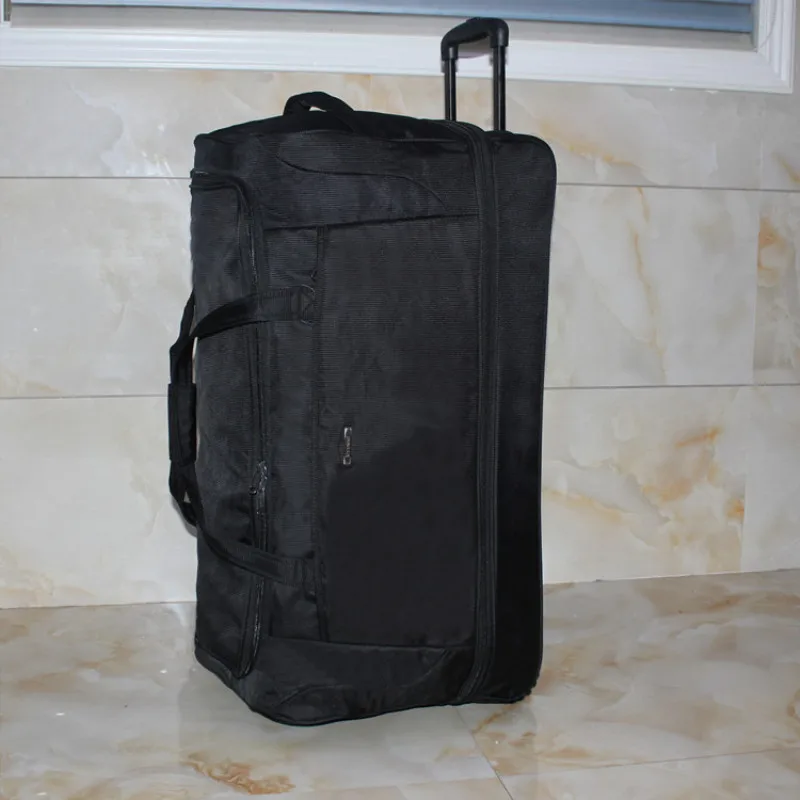 34 &quotБольшой Вместительный чехол на колесиках односторонний чемодан из ткани