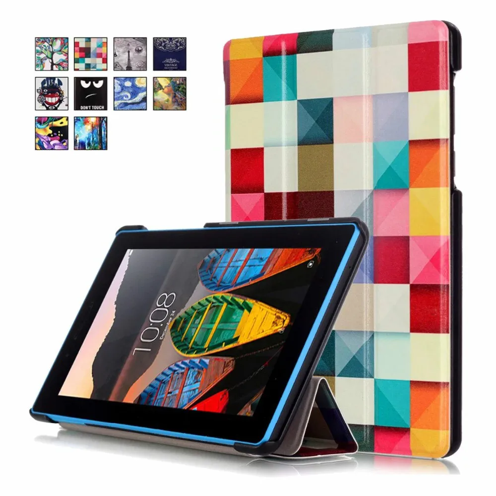 Популярный чехол Pada для lenovo Tab 3 7 дюймов планшета s TB3 710F 710L кожаный с принтом