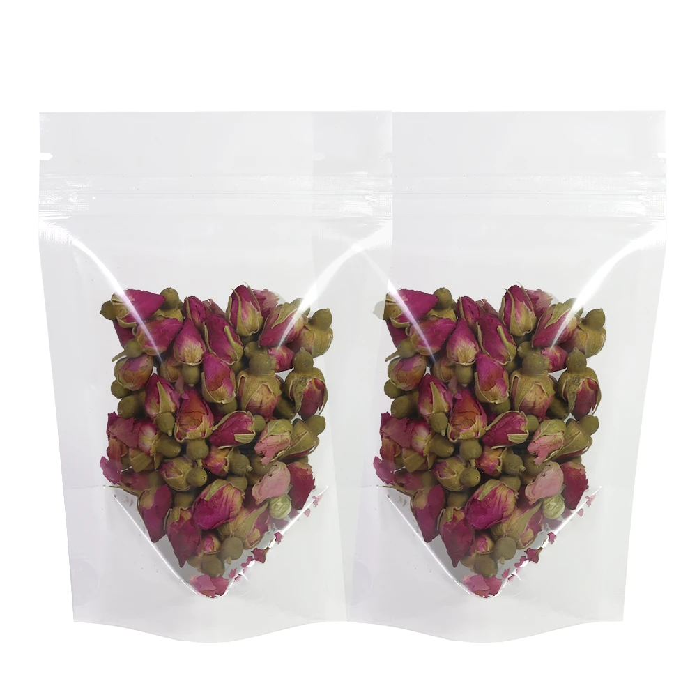 Различные размеры 100 шт перерабатываемый HDPE Прозрачный Майларовый стоячий пакет