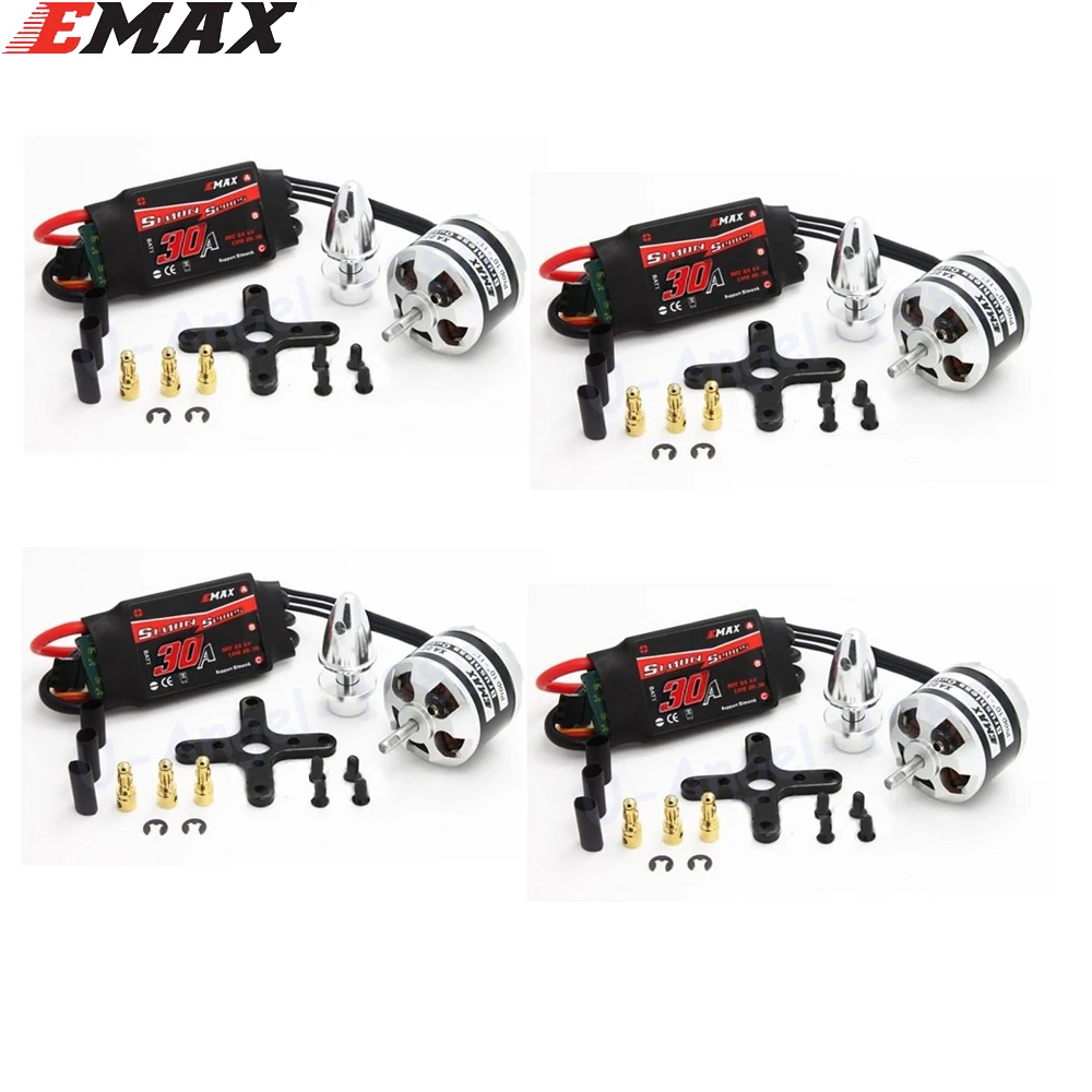 Двигатель 4 компл./лот EMAX XA2212 820KV 980KV 1400KV с Simonk 20A / 30A набор ESC для модели RC F450 F550