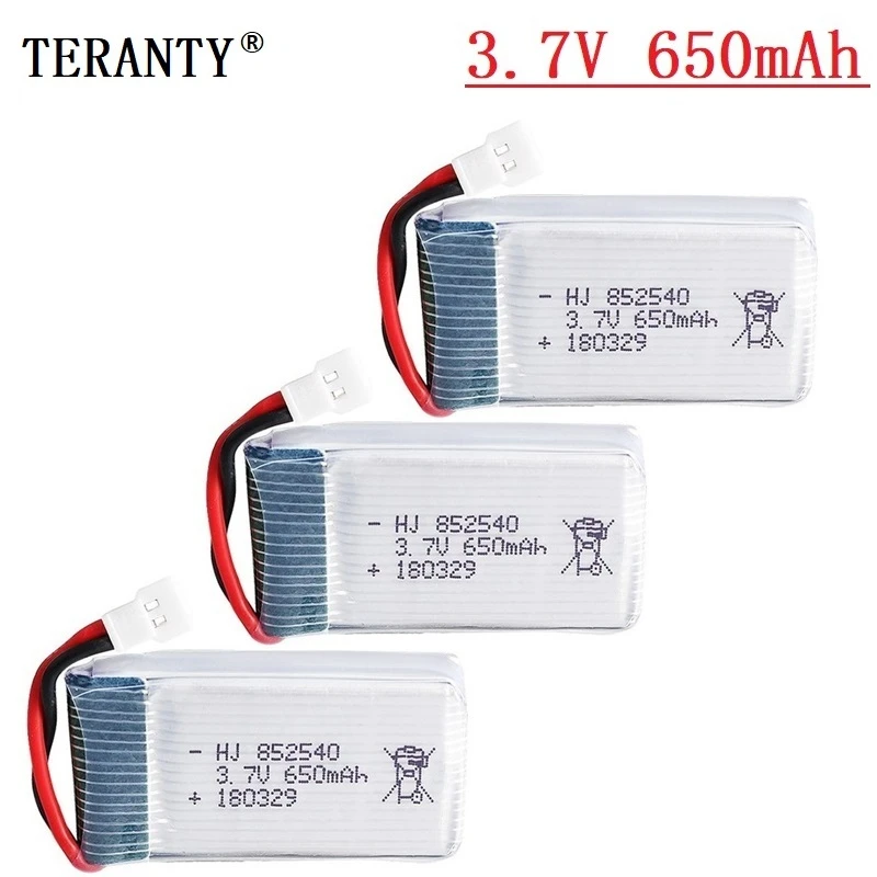 Аккумулятор lipo 40c 3 7 в 650 мАч для Syma X5 X5C 1 X5SC X5SW X6SW H9D H5C L15FW 852540 запчасти аккумулятора