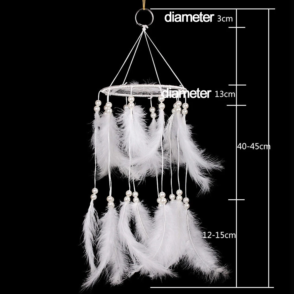 Новейший ручной работы Ловец снов с искусственным дизайном подарок в белом
