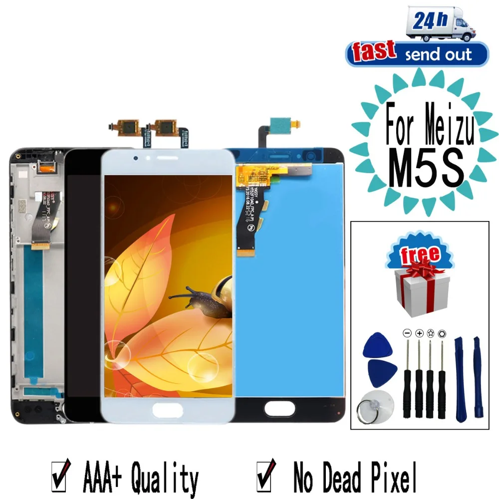 5," M5S lcd для MEIZU M5S lcd дисплей M612H M612M кодирующий преобразователь сенсорного экрана в сборе Замена для MEIZU M5S