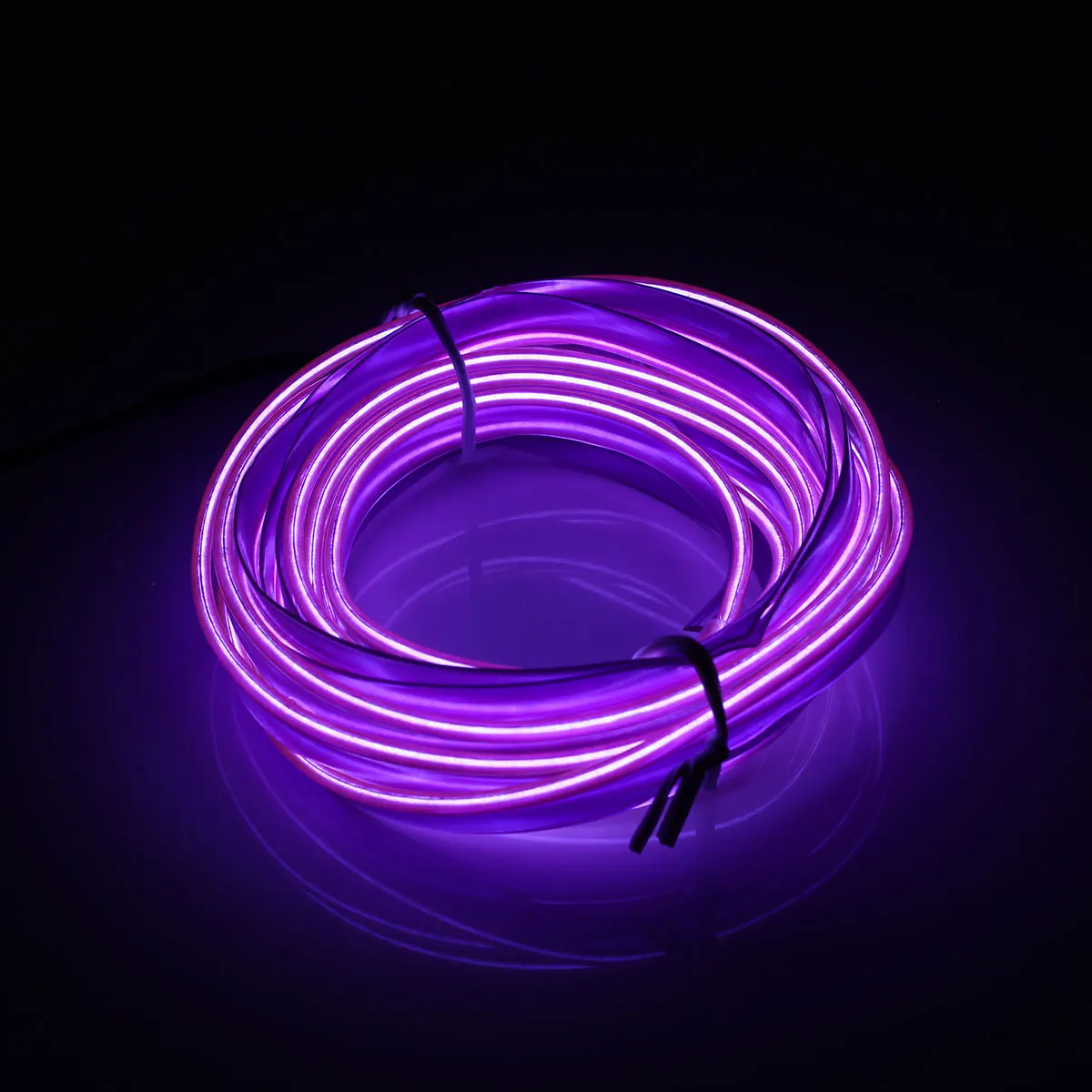 Purple Smuxi 2 м светодиодный неоновый EL провод светящаяся полоса светильник веревочный контроллер автомобильный Декор Танцевальная вечеринка водонепроницаемый RGB многоцветный опционально - Испускаемый цвет: Purple