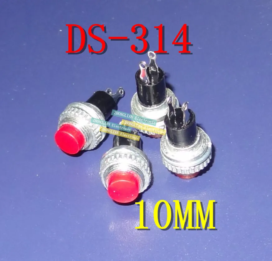 100 шт./лот не самоблокирующийся переключатель дверной Звонок DS 314 316 нажмите на