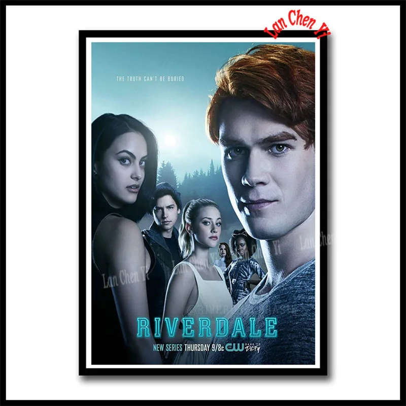 Темно-серый Сериал ривердейл бумага с покрытием плакат для кафе Креативные обои украшение интерьера 42*30 см - Цвет: Темно-серый