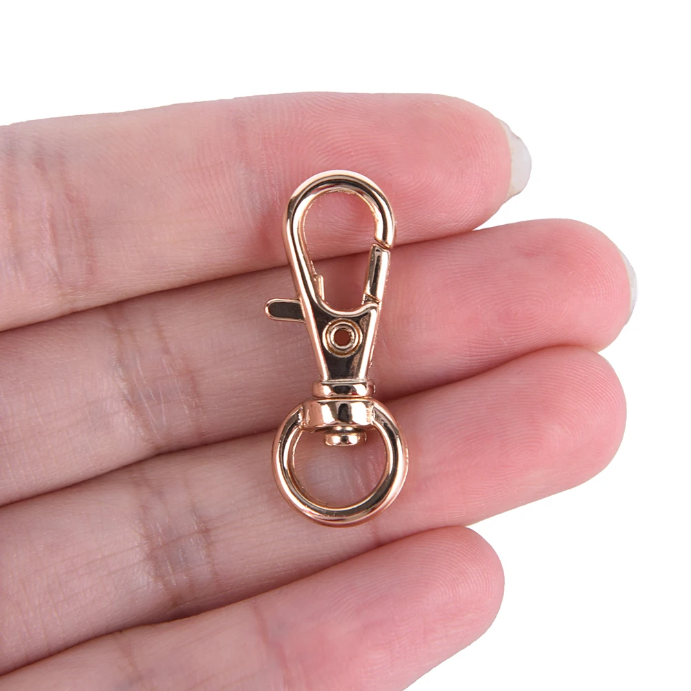 

10Pcs Mini Rotatable Buckle Hook Lobster Key Chain Metal HIgh Quality Carabiner For Bag Parts & Accessories