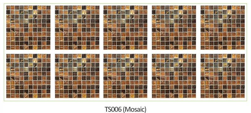 TS006 10 шт./лот, 20x20 см, 15x15 см, водостойкие плитки, наклейки на стену, мозаика, квадратный пол, Декор, наклейка, Фреска, сделай сам, на мебель, кухня, ванная комната - Цвет: TS006